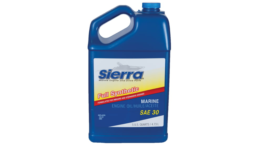 Sierra International Sae 30 Full Synthetic Marine Engine Oil, 5 Quart, 18-9410-4