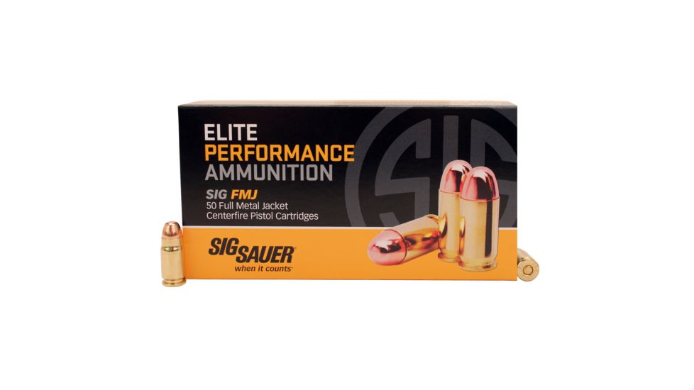 SIG SAUER 357SIG 125gr Elite Ball FMJ /50 E357B1-50