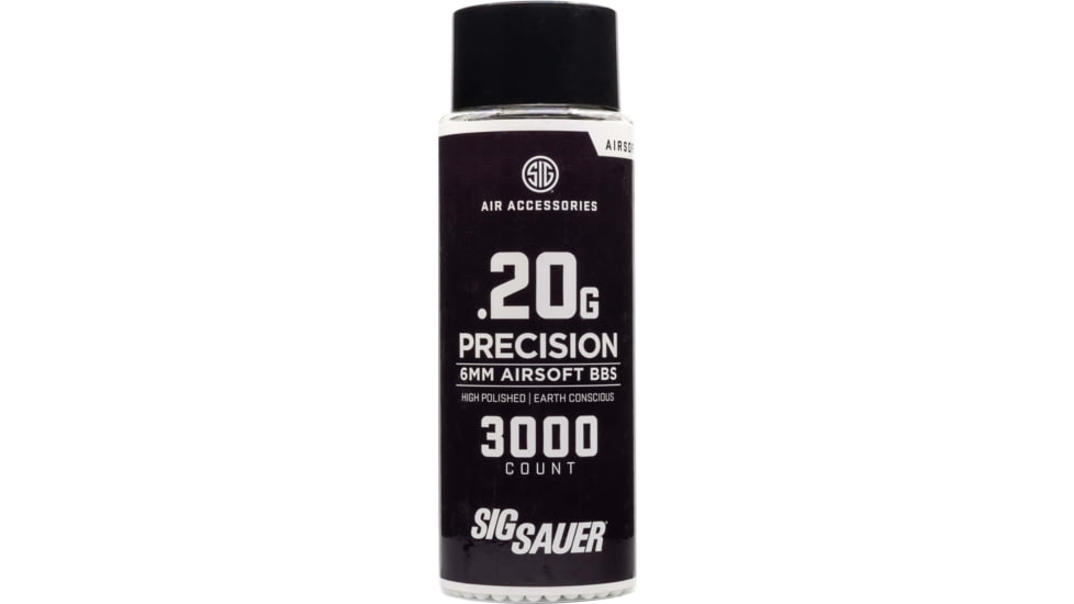 SIG SAUER 6mm Polymer BB Airsoft Ammo, .20G, 3000 CT, AIR-6MM-20G-3K