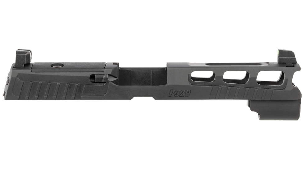SIG SAUER Pro-Cut Slide Assembly w/X-Ray3 Day/Night Suppressor Sights, P320 Sub-Compact/XCompact, 9mm Luger, 4.7 in Barrel, Optic Ready, Nitron Stainless Steel, Black, 8900950