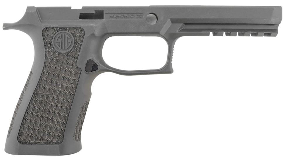 DEMO, P320 XSERIES LTXG Grip Module Assembly, P320 Full-Size, Gray, Tungsten Infused Polymer, 8901005