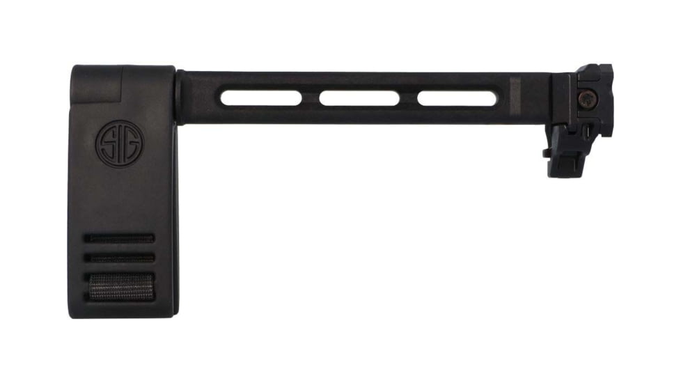Sig Sauer 8901672 Pivoting Contour Brace Black, Fixed/Folding With Locking Hing