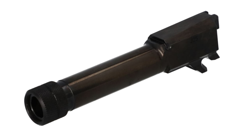 SIG SAUER Barrel, 9MM, 3.7 Threaded Barrel, 1/2X28 Thread Pitch, Fits Sig P365, Nitride Finish, Black, Loaded Chamber Indicator