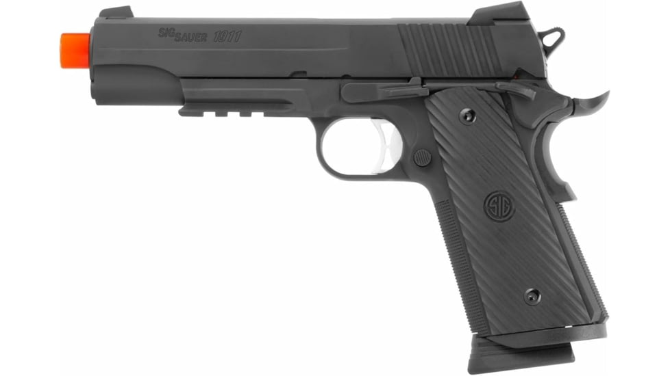 SIG SAUER Airsoft Proforce 1911 TACOPS, 6mm, CO2 Pistol, Black, AIR-PF-1911TAC
