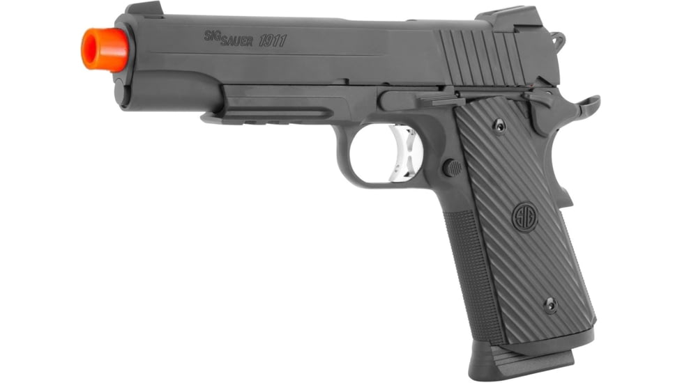 SIG SAUER Airsoft Proforce 1911 TACOPS, 6mm, CO2 Pistol, Black, AIR-PF-1911TAC
