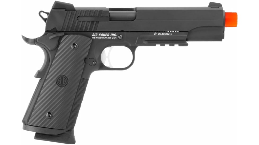 SIG SAUER Airsoft Proforce 1911 TACOPS, 6mm, CO2 Pistol, Black, AIR-PF-1911TAC