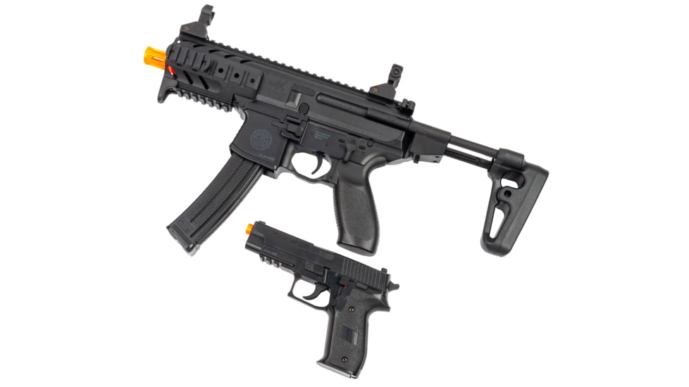 SIG SAUER Airsoft, Sig1, Kit Package, Mpx, P226, Springer Operated, 6mm, Black, Medium, AIR-S1-MPX226