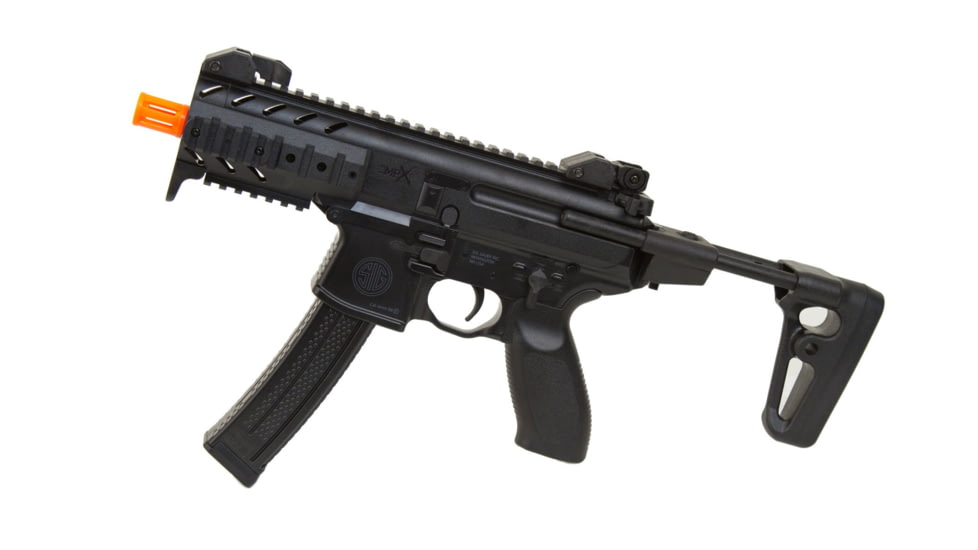 SIG SAUER Airsoft, Sig1, Mpx, Spring Operated, 6mm Plastic BB, Black, Medium, AIR-S1-MPX-S