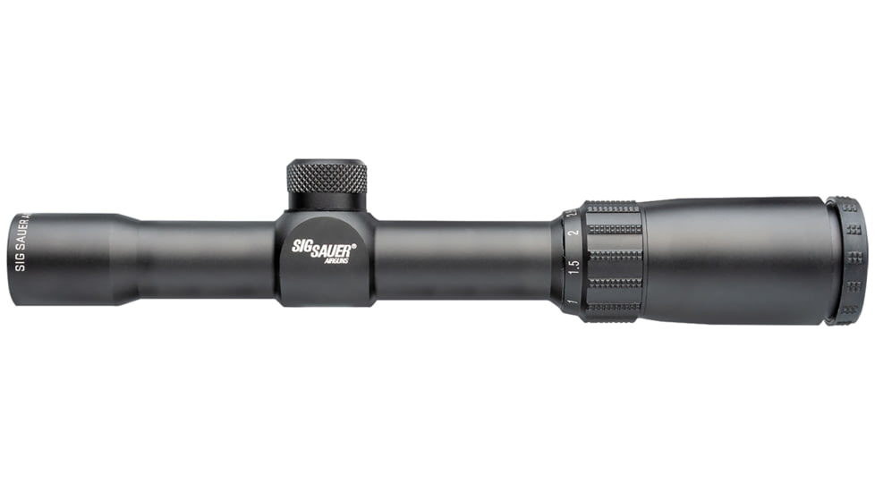 SIG SAUER AIRT4 Air T4 Black 1-4x 24mm 1 Tube Mil-Dot Reticle