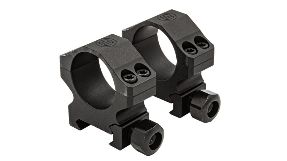 SIG SAUER Alpha Aluminium Hunting Rifle Scope Rings, 34mm, Low, Matte, Black, SOA10015