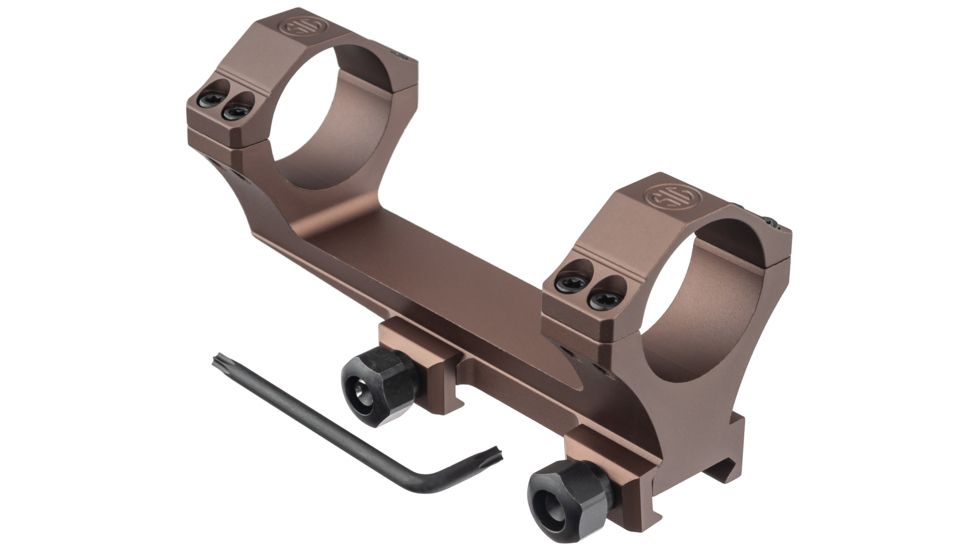 SIG SAUER Alpha Scope Mount Ring, 30mm, 1.53, 0 MOA, 6061-T6, Flat Dark Earth, Small, SOA20005