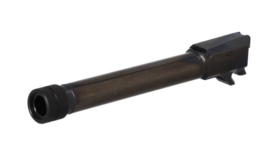 Sig Sauer Barrel, 9Mm, 4.9 in Threaded Barrel, 1/2X28 Thread Pitch, Fits Sig P365 Fuse, Nitride Finish, Black, Loaded Chamber Indicator 8902025, SG8902025