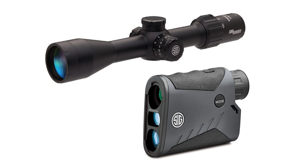 SIG SAUER BDX Combo Kit KILO1000BDX Laser Rangefinder and SIERRA3BDX Rifle Scope, 4.5-14X44MM, Black, SOK10BDX03
