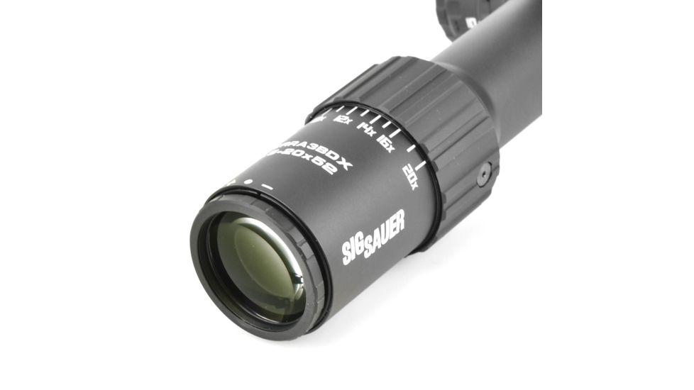 SIG SAUER Tango6 6.5-20x52mm Rifle Scope 30mm Tube, Second Focal Plane, Black, BDX-R1 Digital Reticle, MOA, SOK24BDX01