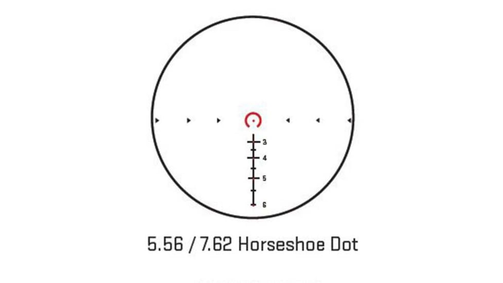 SIG SAUER Bravo Battle Pack, Bravo4 4X32mm, 556-762 Horseshoe Dot Illuminated Reticle, 0.5 MOA ADJ, Romeo Zero, 3 MOA, Black, SOB44005