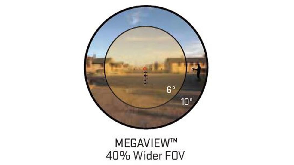 SIG SAUER Bravo3 Prismatic Battle Red Dot Sight, 3x24mm, 556-762 Horseshoe Dot Illuminated Reticle, 0.5 MOA, M1913, Graphite, Medium, SOB33101