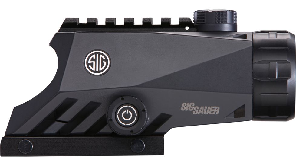 SIG SAUER Bravo4 5.56mm/7.62mm 4x30 Wide Field Battle Sight w/Illuminated Horseshoe Dot Glass Reticle, Graphite SOB44001