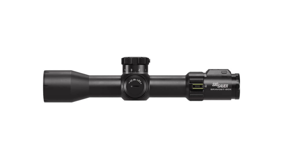 SIG SAUER BRAVO6TBDX 3-18x44mm 35mm Tube Rifle Scope, FFP, Mrad Milling Reticle, Levelplex, Side Focus, BDX-T1 Mrad Adj, Black, SOBBDX63102