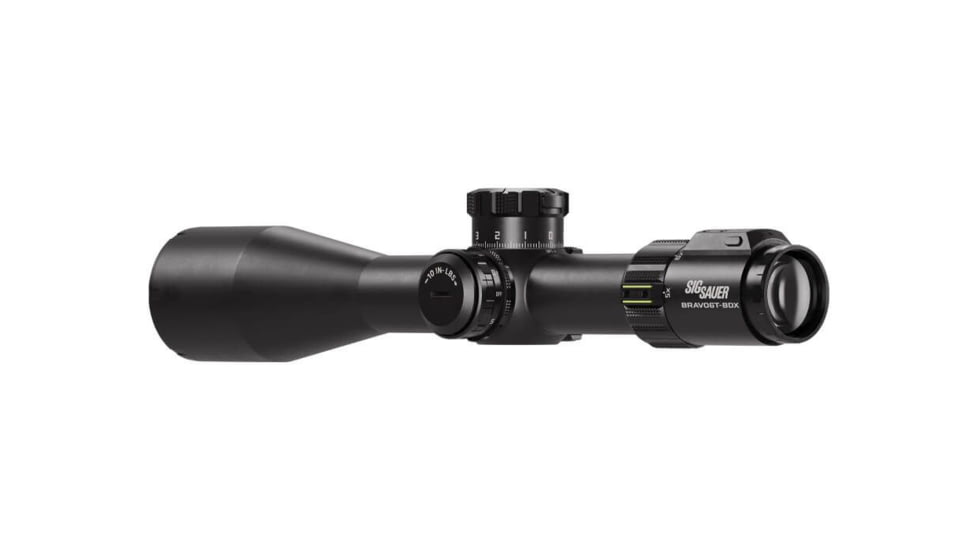 SIG SAUER BRAVO6TBDX 5-30x56mm 35mm Tube Rifle Scope, FFP, Dev-L Mrad Reticle, Levelplex, Side Focus, Bdx-T1 Mrad Adj, Black, SOBBDX65104