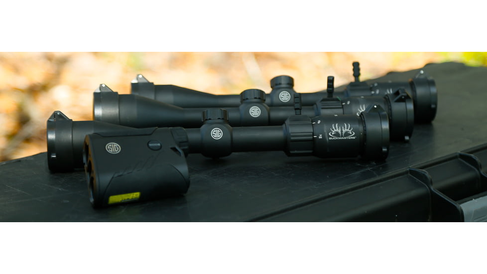 SIG SAUER Buckmasters Rifle Scope, 3-9x40mm, 1 inch Tube, Second Focal Plane, BDC Reticle, Black, SOBM33001