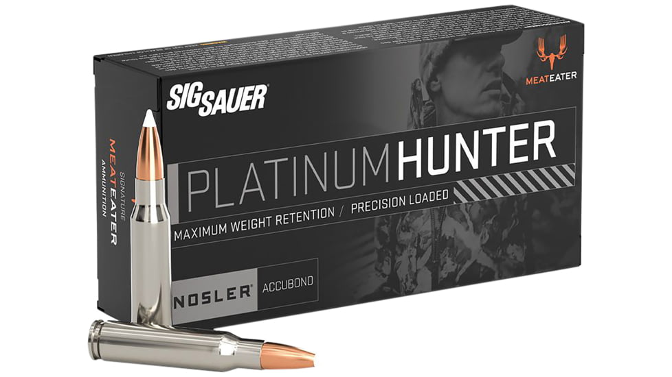 SIG SAUER Marksman Hunter .243 Win 90 Grain Nosler Accubond Brass Cased Centerfire Rifle Ammo, 20 Rounds, E243PH90-20