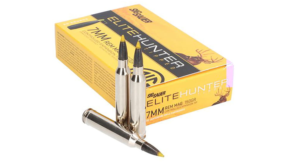 SIG SAUER E7RMTH2-20 Elite Hunter Tipped 7mm Rem Mag 150 Gr Controlled Expansio