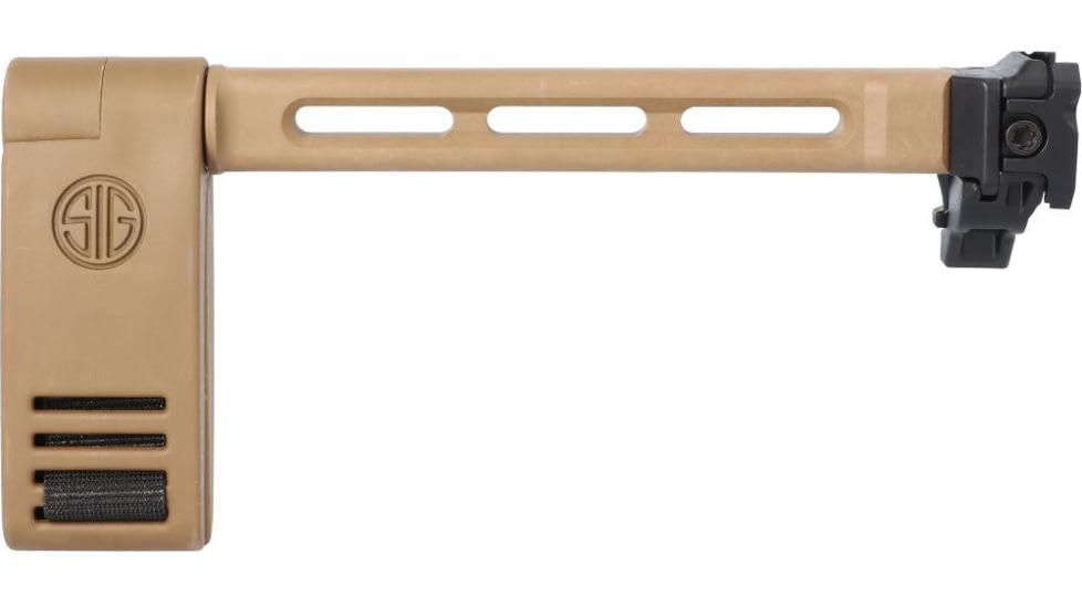 SIG SAUER Fixed Folding Buttstock w/ Locking Hinge, Coyote, 8901673