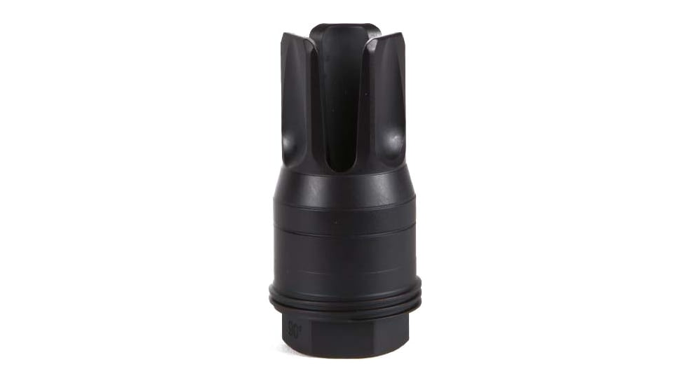 SIG SAUER Clutch-Lok QD Flash Hider, 5.56mm, 1/2x28, 90 Degree Shoulder, Black, SL55612X2890DEGF