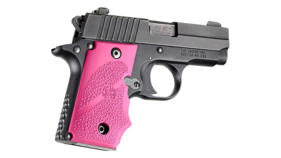 Sig Sauer Grip Set, 938, Ambi, Pink Rubb - GRIP-938-PINKRBR-AMBI