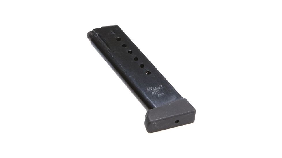 SIG SAUER Gun Magazine, 210 Target, 9 mm, 8 RD, Black, Medium, MAG-210-9-8-TGT
