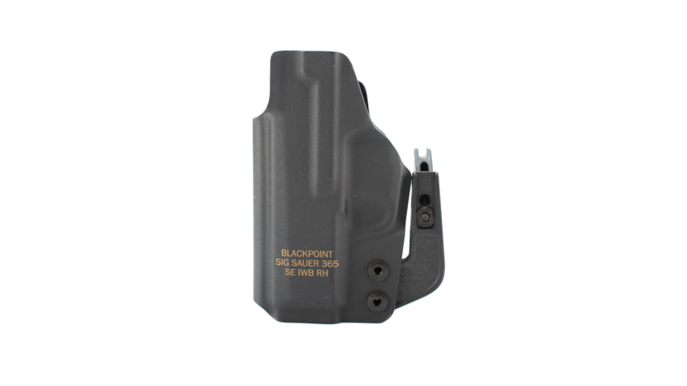 SIG SAUER IWB Appendix Holster, Right Hand, SIG SAUER P365, Optic Ready, 1.5 in Belts, Composite, Black, Medium, 8900242