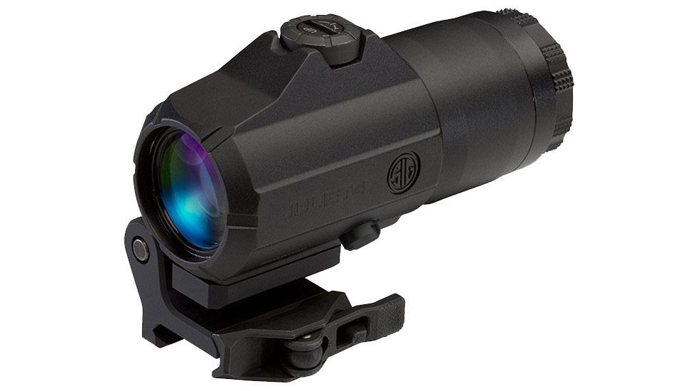 Open Box, Dealer Demo, SIG SAUER Juliet4 4x24mm Magnifier for Reflex Sights, Flip to Side Mount, Black SOJ41001