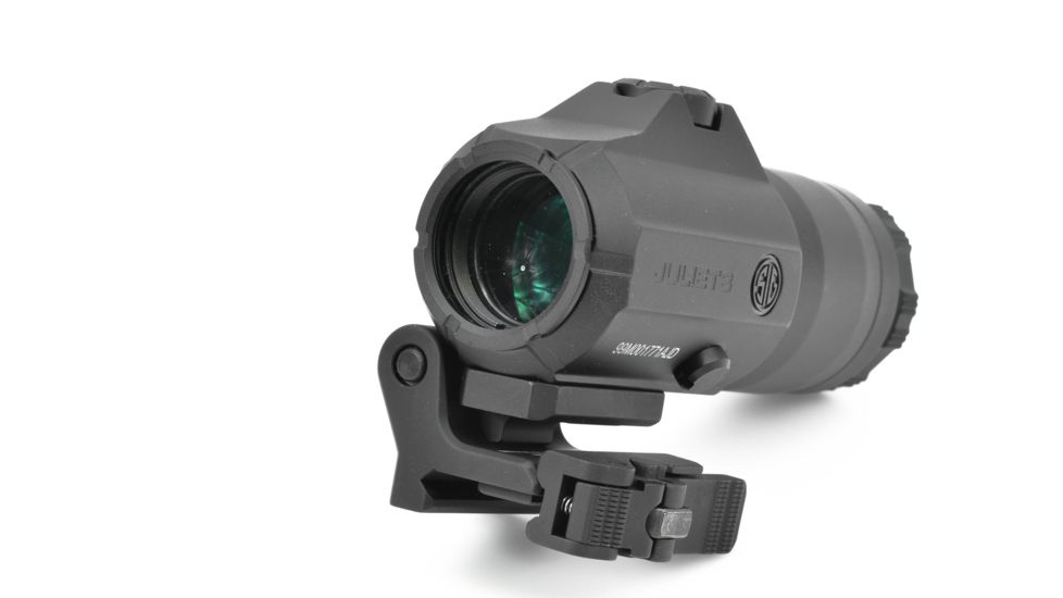 SIG SAUER Juliet3 Magnifier, 3x24mm, Powercam QR Mount With Spacers, Black, Medium, SOJ31001