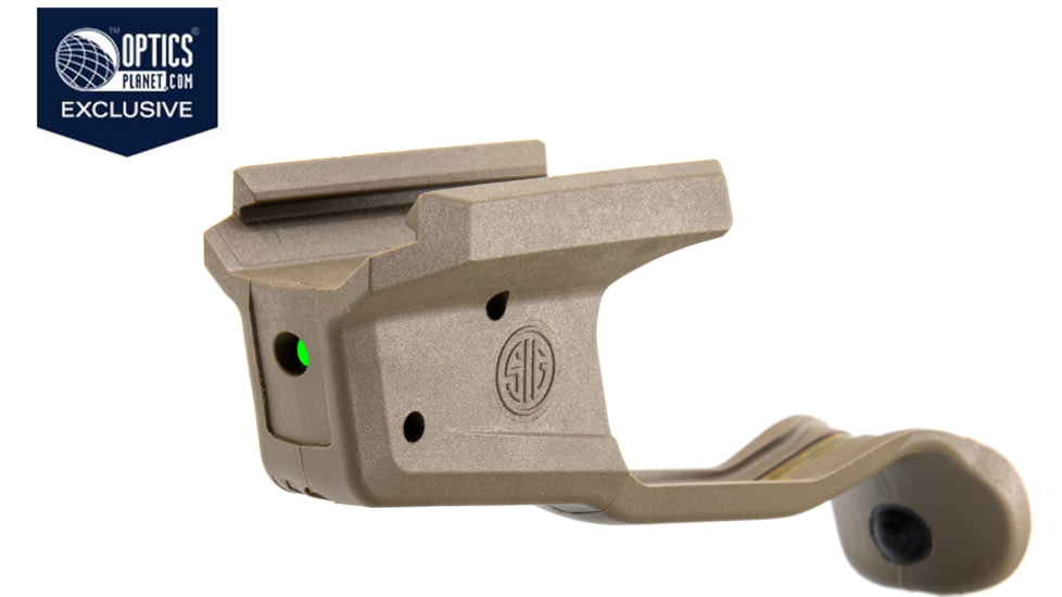 OpticsPlanet Exclusive SIG SAUER Lima365 Laser Grip Pistol Mod for P365, Green, Small, FDE, SOL36532