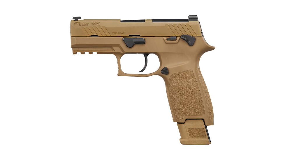 SIG SAUER M18 Commercial Semi Auto Pistol with Manual Safety, 9mm Luger, 3.9 in Barrel