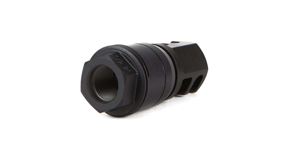 SIG SAUER Clutch-Lok QD Muzzle Brake, 5.56mm, 5/8x24, 90 Degree Shoulder, Black, SL55612X2890DEGM