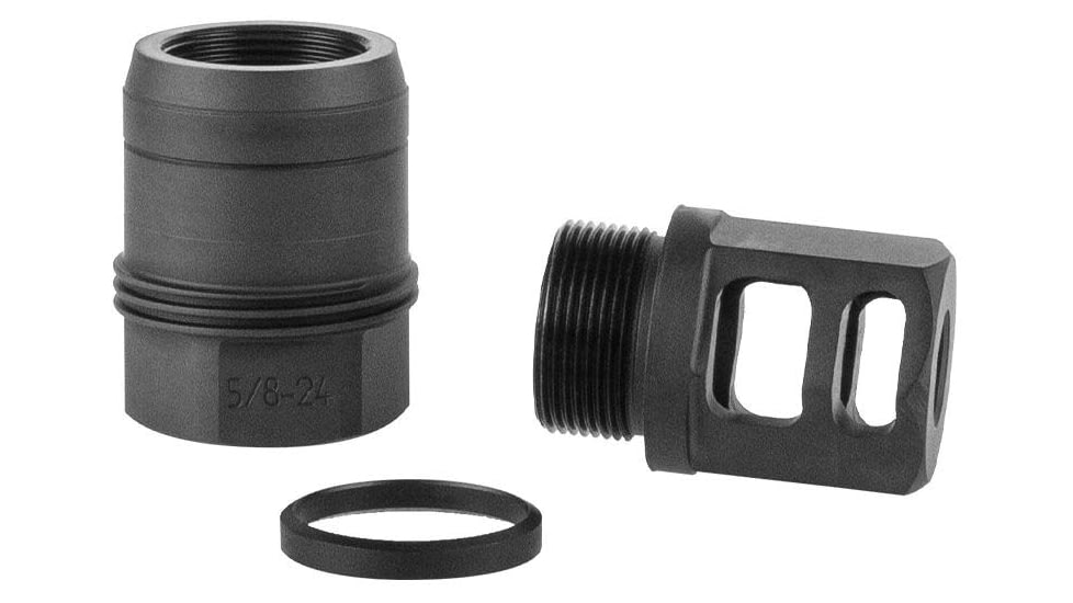 SIG SAUER Muzzle Brake, 7.62mm, Clutch-Lok, 25 Deg Taper, Black, SL-762-58X24-25DEG-M