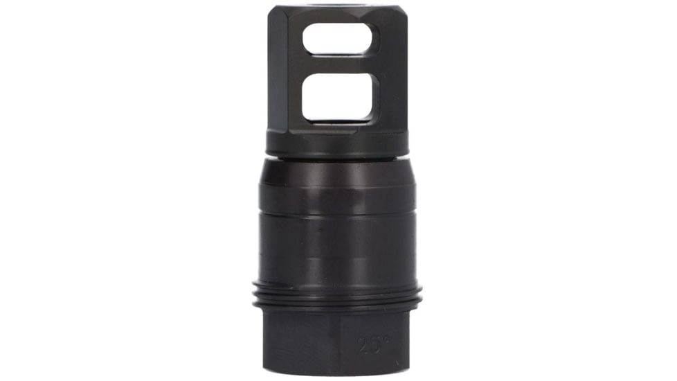 SIG SAUER Clutch-Lok QD Muzzle Brake, 7.62mm, 5/8x24, 25 Degree Taper, Black, SL76258X2425DEGM