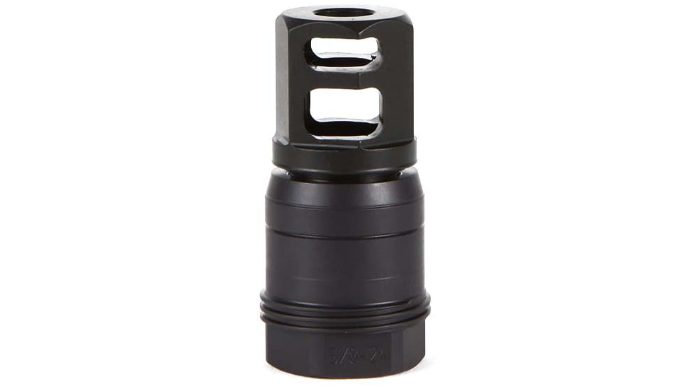 SIG SAUER Clutch-Lok QD Muzzle Brake, 7.62mm, 5/8x24, 90 Degree Shoulder, Black, SL76258X2490DEGM