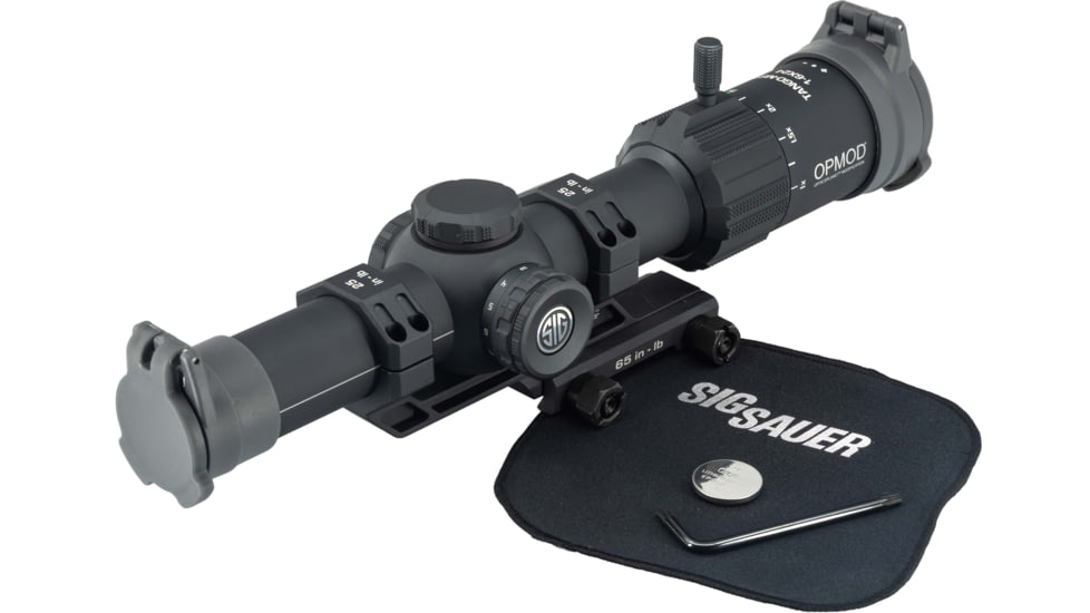 Sig Sauer OPMOD Inc Tango 1-6x24mm MSR Scope, 30mm Tube, Second Focal Plane, BDC 6 Reticle w/1.535 Mount, Gray, SOTM61300