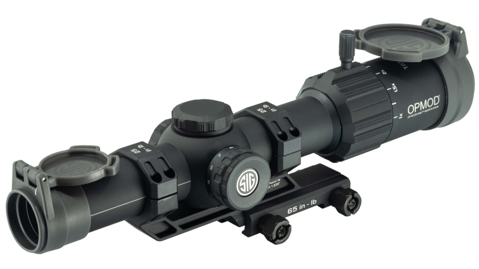 Sig Sauer OPMOD Inc Tango 1-6x24mm MSR Scope, 30mm Tube, Second Focal Plane, BDC 6 Reticle w/1.535 Mount, Gray, SOTM61300