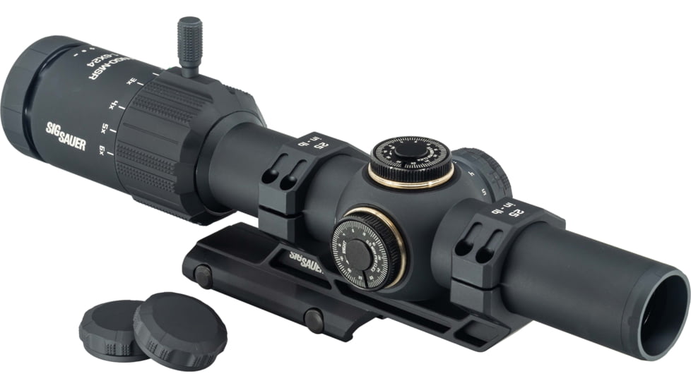 Sig Sauer OPMOD Inc Tango 1-6x24mm MSR Scope, 30mm Tube, Second Focal Plane, BDC 6 Reticle w/1.535 Mount, Gray, SOTM61300