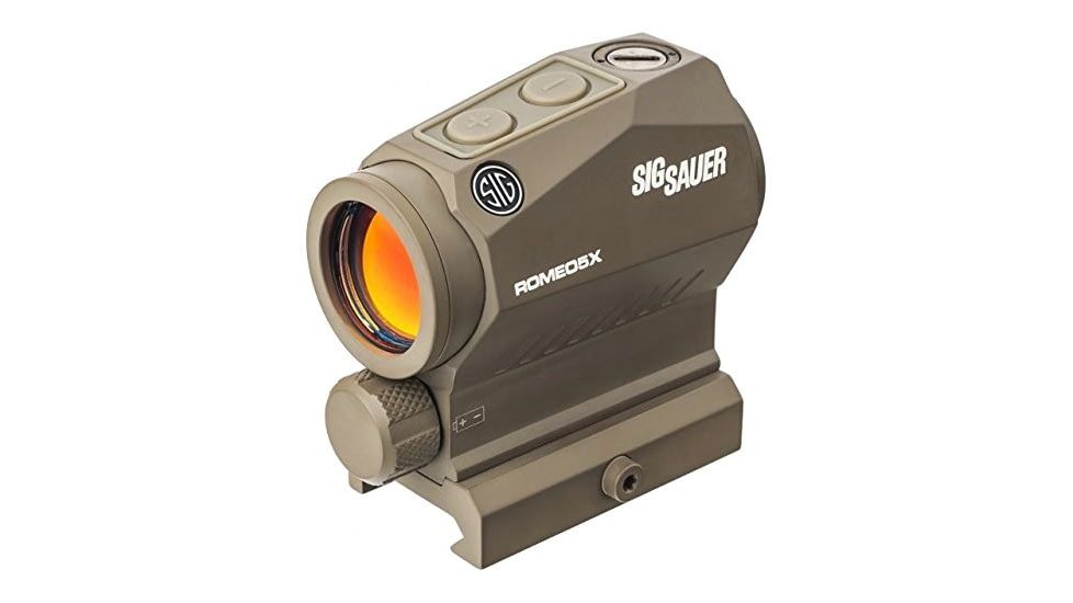 SIG SAUER ROMEO5X 1x20mm Red Dot Sight, 2 MOA Dot Reticle Reticle, 1 x AAA Battery, Matte, Flat Dark Earth, SOR52111-KIT2
