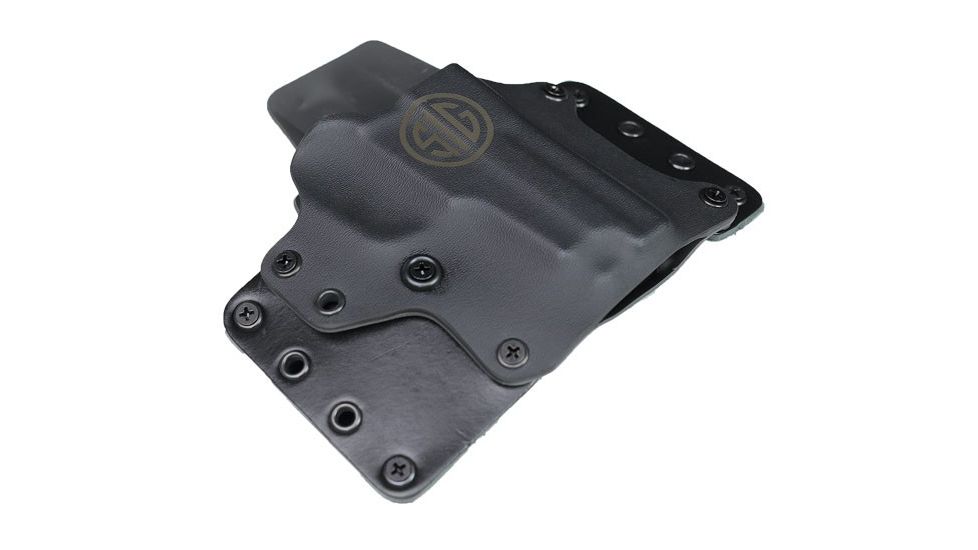 SIG SAUER OWB Tactical Holster from Black Point Tactical, M11A1, 1.5/1.75 Belt Loops, w/ Sig Mark, Right Hand, Black/Gray HOL-M11A1-OWB-RH