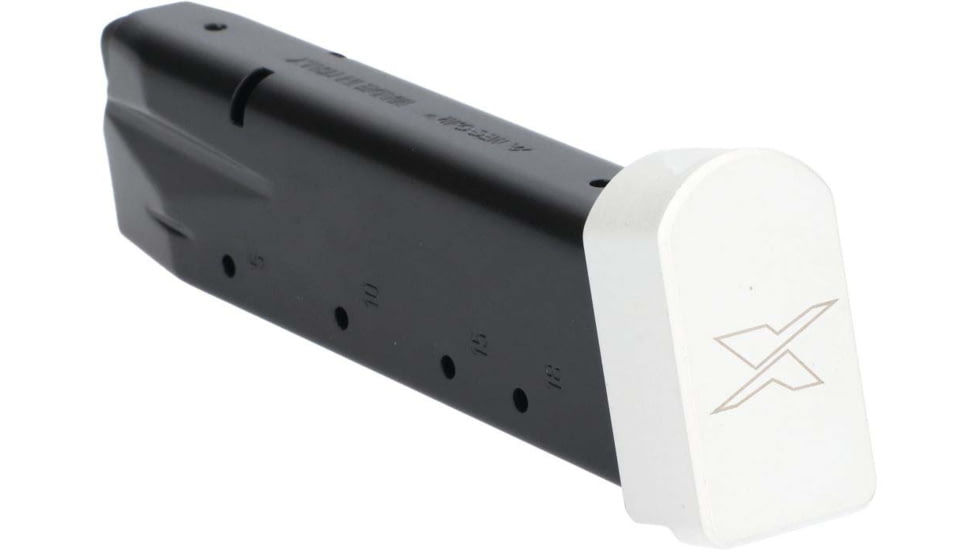 SIG SAUER P226 9mm Premium Extended Pistol Magazine w/Aluminum Baseplate, 20 Rounds, White, 8901167