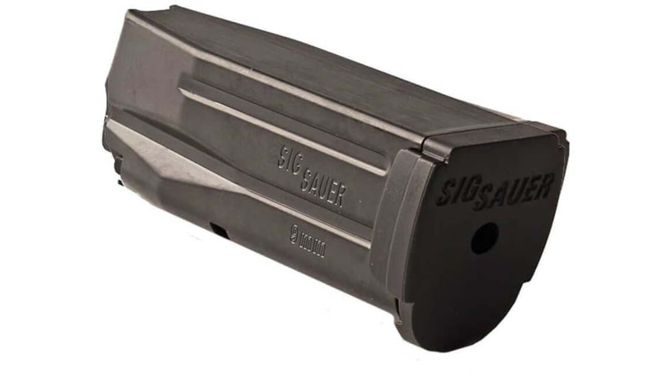 SIG SAUER P250/P320 9mm Luger Sub-Compact 12 Round Pistol Magazine, Blued, 1 Pack, Steel, MAG-MOD-SC-9-12-12RD