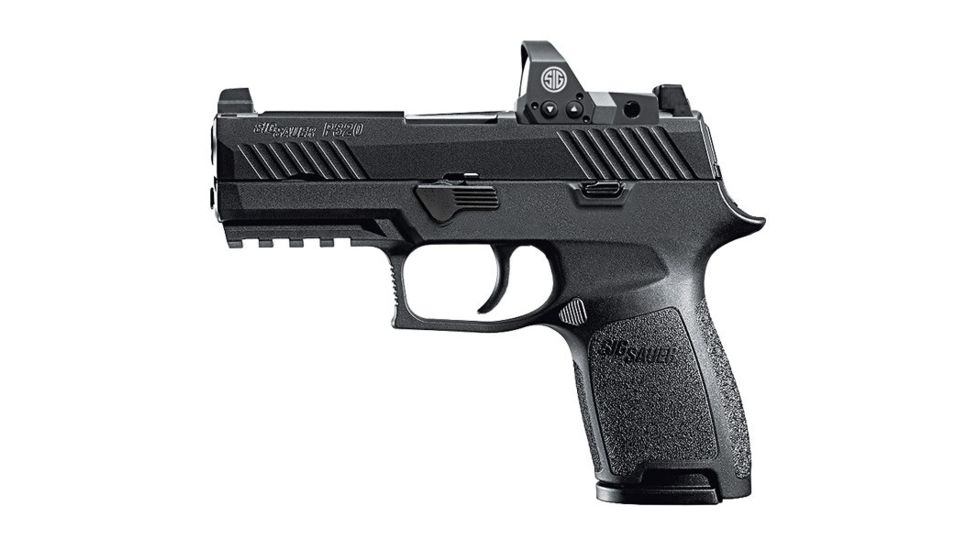 SIG SAUER P320 Compact 9 mm Slide Assembly, Contrast, RX, Black, SLIDE-320C-9-B-RX