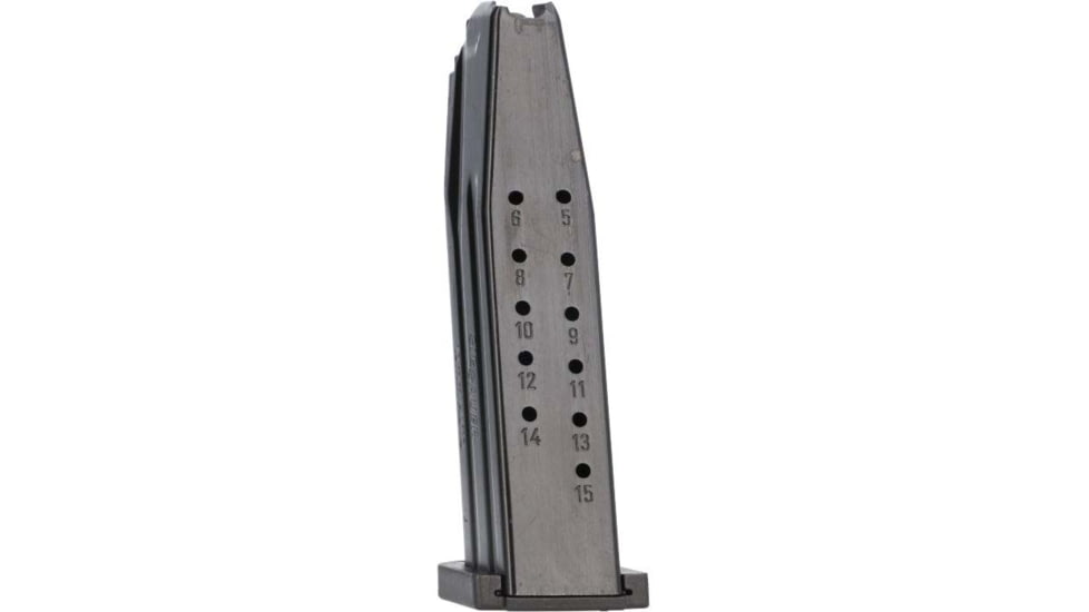 SIG SAUER P320 Full Size 10mm 15 Round Pistol Magazine, Black, 1 Pack, Carbon Steel, 8900743-15RD