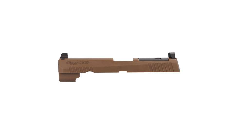 P320 FULL-SIZE 9MM 4.7" SLIDE ASSEMBLY, OPTIC READY, COYOTE BROWN