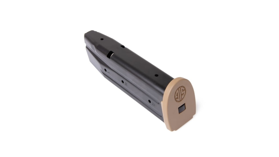 SIG SAUER P320 Full Size 9mm Luger Pistol Magazine, 17 Round, Coyote, 1 Pack, Steel, MAG-MOD-F-9-17-COY-17RD